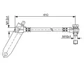 BOSCH Brzdov hadice - 410 mm BO 1987481047, 1 987 481 047