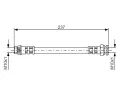 BOSCH Brzdov hadice - 237 mm BO 1987481052, 1 987 481 052