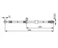 BOSCH Brzdov hadice - 485 mm BO 1987481054, 1 987 481 054