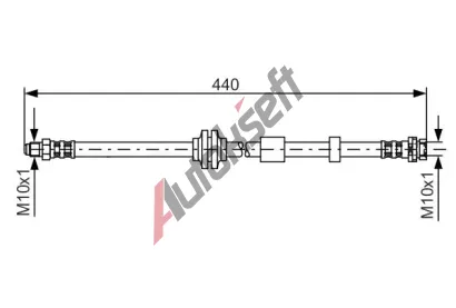 BOSCH Brzdová hadice - 440 mm BO 1987481059, 1 987 481 059  BOSCH Brzdová hadice - 440 mm BO 1987481059, 1 987 481 059
