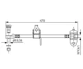 BOSCH Brzdov hadice - 478 mm BO 1987481070, 1 987 481 070