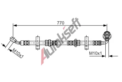 BOSCH Brzdov hadice - 770 mm BO 1987481071, 1 987 481 071