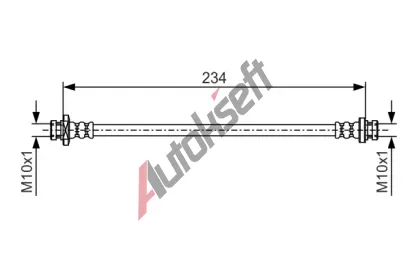BOSCH Brzdová hadice BO 1987481079, 1 987 481 079 BOSCH Brzdová hadice BO 1987481079, 1 987 481 079