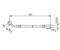 BOSCH Brzdov hadice - 460 mm BO 1987481083, 1 987 481 083