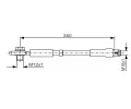 BOSCH Brzdov hadice - 350 mm BO 1987481091, 1 987 481 091