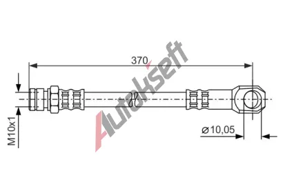 BOSCH Brzdov hadice - 370 mm BO 1987481094, 1 987 481 094