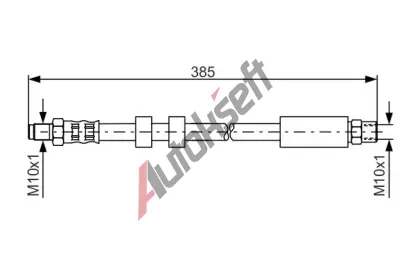 BOSCH Brzdov hadice - 385 mm BO 1987481117, 1 987 481 117