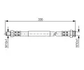 BOSCH Brzdov hadice - 330 mm BO 1987481124, 1 987 481 124