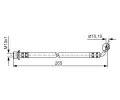 BOSCH Brzdová hadice BO 1987481128, 1 987 481 128