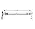 BOSCH Brzdov hadice - 288 mm BO 1987481129, 1 987 481 129