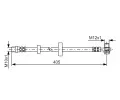 BOSCH Brzdov hadice - 405 mm BO 1987481143, 1 987 481 143