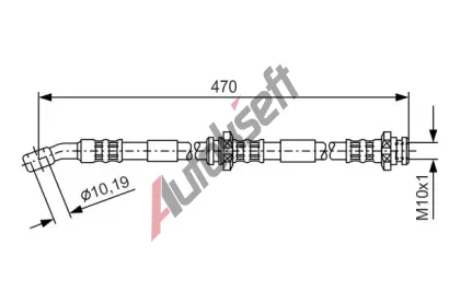 BOSCH Brzdov hadice - 470 mm BO 1987481149, 1 987 481 149