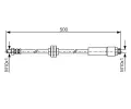 BOSCH Brzdov hadice - 500 mm BO 1987481172, 1 987 481 172