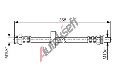BOSCH Brzdová hadice - 368 mm BO 1987481180, 1 987 481 180 BOSCH Brzdová hadice - 368 mm BO 1987481180, 1 987 481 180