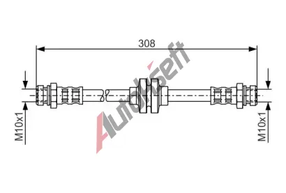 BOSCH Brzdov hadice BO 1987481185, 1 987 481 185