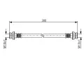 BOSCH Brzdov hadice - 300 mm BO 1987481195, 1 987 481 195