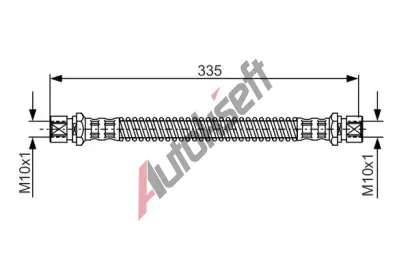 BOSCH Brzdov hadice - 335 mm BO 1987481281, 1 987 481 281