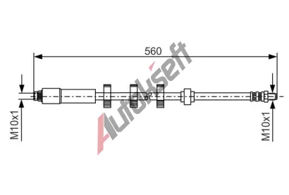 BOSCH Brzdov hadice BO 1987481290, 1 987 481 290