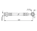 BOSCH Brzdov hadice - 265 mm BO 1987481291, 1 987 481 291