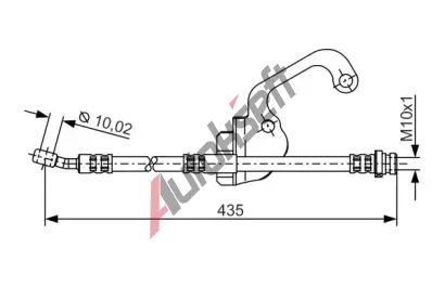 BOSCH Brzdov hadice - 435 mm BO 1987481299, 1 987 481 299