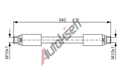 BOSCH Brzdová hadice BO 1987481301, 1 987 481 301  BOSCH Brzdová hadice BO 1987481301, 1 987 481 301