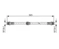 BOSCH Brzdov hadice - 545 mm BO 1987481302, 1 987 481 302