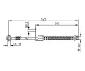 BOSCH Brzdov hadice - 520 mm BO 1987481321, 1 987 481 321