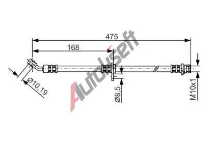 BOSCH Brzdov� hadice - 475 mm BO 1987481327, 1 987 481 327
