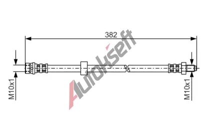 BOSCH Brzdov hadice - 382 mm BO 1987481359, 1 987 481 359