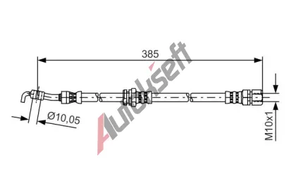 BOSCH Brzdov hadice - 385 mm BO 1987481385, 1 987 481 385