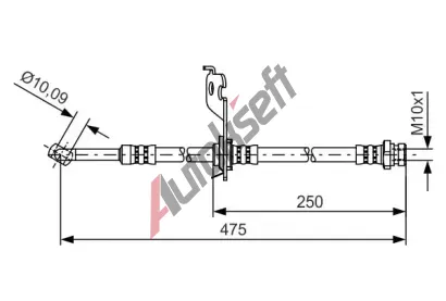 BOSCH Brzdov hadice BO 1987481393, 1 987 481 393