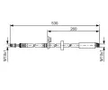 BOSCH Brzdov hadice - 530 mm BO 1987481395, 1 987 481 395