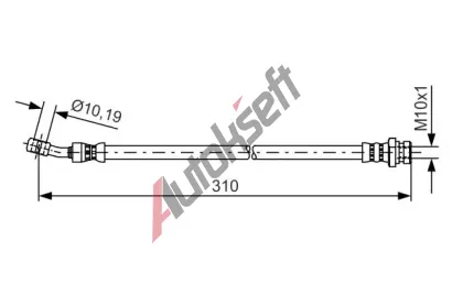 BOSCH Brzdov hadice - 310 mm BO 1987481417, 1 987 481 417