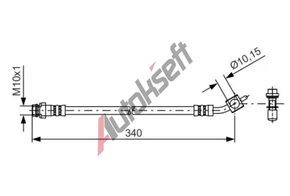 BOSCH Brzdov hadice - 340 mm BO 1987481423, 1 987 481 423