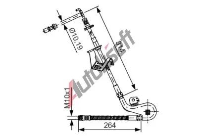 BOSCH Brzdov hadice BO 1987481427, 1 987 481 427