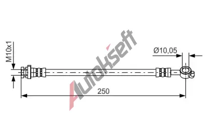 BOSCH Brzdov hadice - 250 mm BO 1987481435, 1 987 481 435