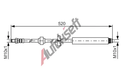BOSCH Brzdov hadice - 520 mm BO 1987481436, 1 987 481 436