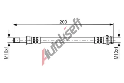BOSCH Brzdov hadice - 200 mm BO 1987481443, 1 987 481 443
