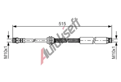 BOSCH Brzdov hadice - 515 mm BO 1987481447, 1 987 481 447