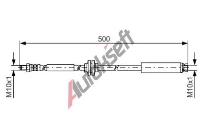 BOSCH Brzdov� hadice - 500 mm BO 1987481452, 1 987 481 452