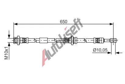BOSCH Brzdov hadice BO 1987481476, 1 987 481 476