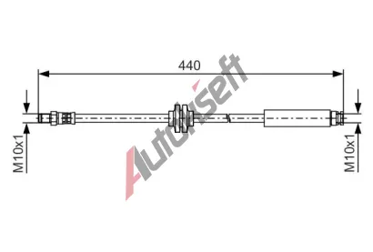 BOSCH Brzdov hadice BO 1987481484, 1 987 481 484