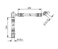 BOSCH Brzdová hadice BO 1987481485, 1 987 481 485