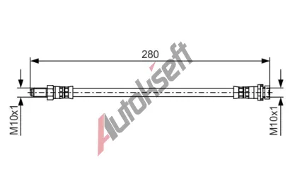 BOSCH Brzdov hadice BO 1987481488, 1 987 481 488