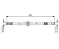 BOSCH Brzdov hadice BO 1987481490, 1 987 481 490