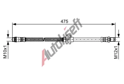 BOSCH Brzdov hadice BO 1987481496, 1 987 481 496