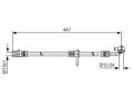 BOSCH Brzdov hadice BO 1987481515, 1 987 481 515