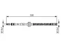 BOSCH Brzdov hadice BO 1987481516, 1 987 481 516