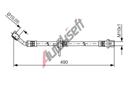 BOSCH Brzdov� hadice BO 1987481521, 1 987 481 521
