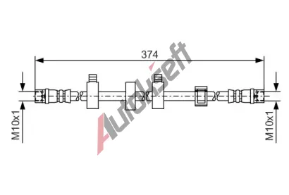 BOSCH Brzdov hadice BO 1987481539, 1 987 481 539
